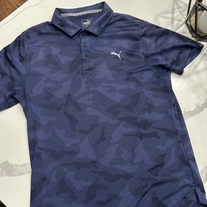 Puma  golf ⛳️ camo polo size large in navy blue